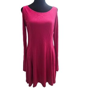 NWT Cold Shoulder Fit & Flare Dress Small Pink